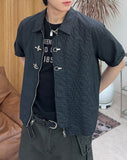 Sedon buckle check shirt jacket