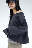 PRTN) Rough Cutting Raglan Off Shoulder