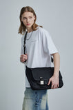 TWO BUCKLE STRAP HOBO BAG