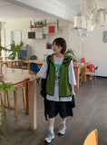 [unisex] Rimmo Snap Stripe Denim Bermuda Pants