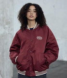 90S Rugby Nylon Varsity Jacket