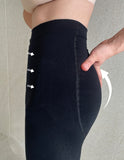 Flora Functional Span Black Stockings