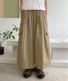 [unisex] Mue nylon banding string ankle length cargo pants