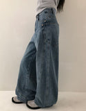 Leanne Low Curved Denim Pants