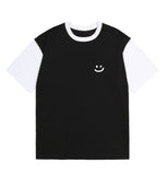 Small Drawing Smile Color Matching Short Sleeve Tee