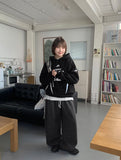 [unisex] Seina Banding Brushed Wide Knit Pants