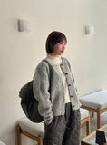 Hiyan Bokashi Round Knit Cardigan