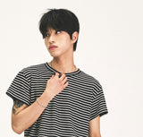 STRIPE CAP SLEEVE KNIT