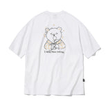 Coffe Bear Embroidery Short Sleeve Tee