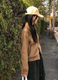 MIX SUEDE BLOUSON JP