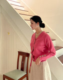 Selling Gold V-neck Knit Cardigan