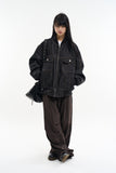 Endric 2-way zip-up denim jacket