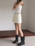 Lighty Cotton Span Mini Skirt