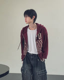 Patek Waffle Print Hood Zip-Up