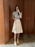 Jerry Flare Span Midi Skirt