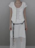 Langbel Short Sleeve Tweed Jacket