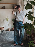 Twel Vintage Washed Denim Pants