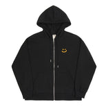 Small Drawing Smile Hood Zip-up