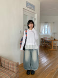 [unisex] Nabobo Washing Balloon Wide Denim Pants