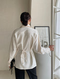 Casey Half-Open Collar Blouse