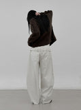 Texel Hairy Fur Cardigan
