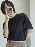 Summer cooling round short sleeve t-shirt