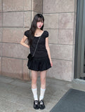 Juri Ribbon Pumpkin Balloon Mini Skirt