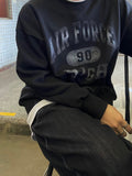 Vintage printing air force sweat shirt