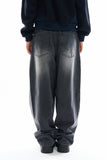 Binen teen brush balloon denim pants