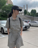 Mina Nylon Anorak Jumpsuit