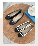 Perriton Color Scheme Ribbon Flat Shoes