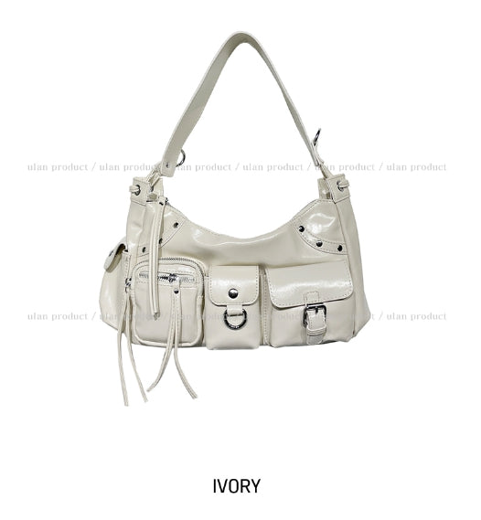 ショルダーバッグ・ポシェット IONSEOUL Earth 3 Pocket Shoulder Bag U LAN (ユーラン) - アース3ポケットショルダーバッグ / Earth 3