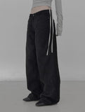 Velvet Denim Wide Pants