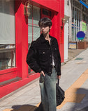 Eight Velvet Denim Trucker Jacket
