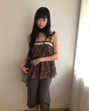 Kimu Dot Sleeveless Blouse