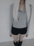[mnem] Fold Hood Tee