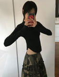 ROUND SLIM SLEEVE T
