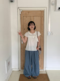 [unisex] Gyuden Nylon Banding Wide Pants