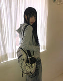 Doming High-Neck Hood Zip-Up