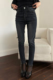 Slim fit dark washing skinny denim