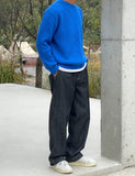 Bunny one-tuck back banding raw denim