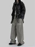 Fishbone Ash Wide Denim