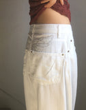 Celto Angel Wings Embroidery Wide Pants