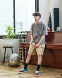 Edge pocket short sleeve T-shirt