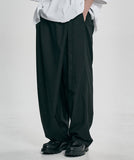 Wool Blend Asymmetrical Long Skirt Pants