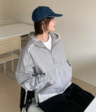 Teni Lace Hood Crop Wind Jumper