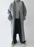 FLAP POCKET LONG COAT