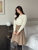 Piche Pintuck Pleat Banding Skirt