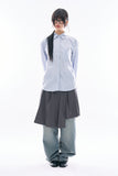 Noma pleats wrap skirt