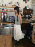 Nahisi Dot Shirring Sleeveless